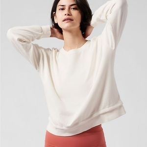 ATHLETA NWT! Sundown Sweatshirt - Medium in Magnolia White